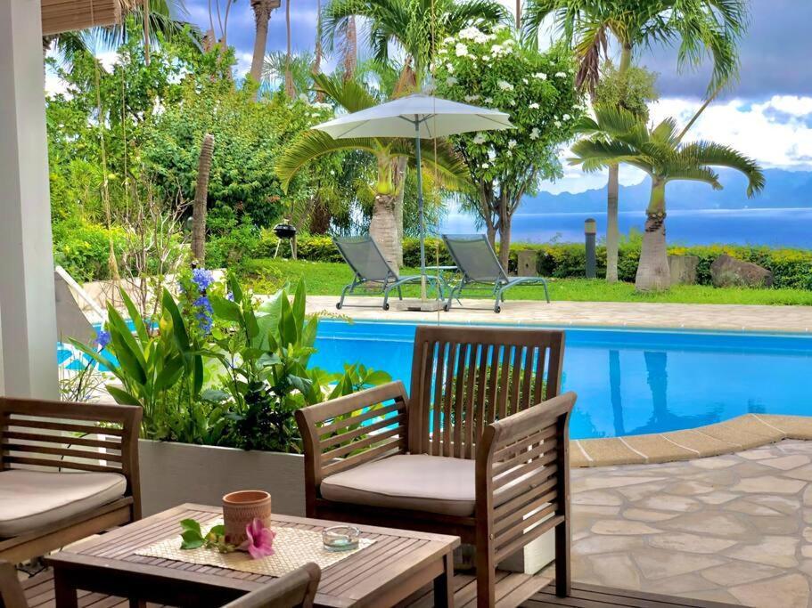 Chambre totalement équipée avec vue imprenable!!! Punaauia  Esterno foto